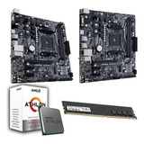 Combo - Mother Asus A320 + Athlon 3000g + 8gb