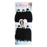 Cabelo Organico Afro Weng Cruset Cacheado Curto 40cm+brinde Cor Preto Cor 01