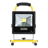 Reflector Led Recargable Bateria Litio 20w Barovo Pro20usbb Color De La Carcasa Amarillo