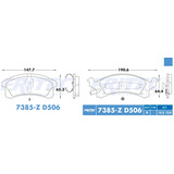 Balatas Delantero Cavalier 1998 2.2l Ceramicas D506 Fmsi