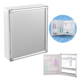 Armário Banheiro Espelho Sobrepor Branco 01 Porta 36x45x10cm