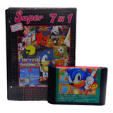 Sonic Tetris Pac-man Tiny Toon Volei Mega Drive Com Caixa