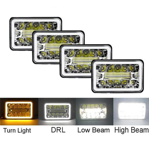 Amuniesun 4 Piezas Aprobado Por Dot 4 X 6 Pulgadas Led Halo 