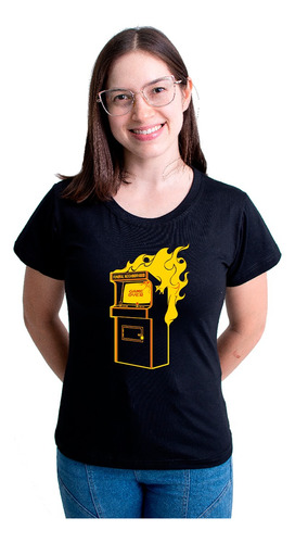 Camiseta Feminina Babylook Banda De Rock Arcade Fire Mod 7