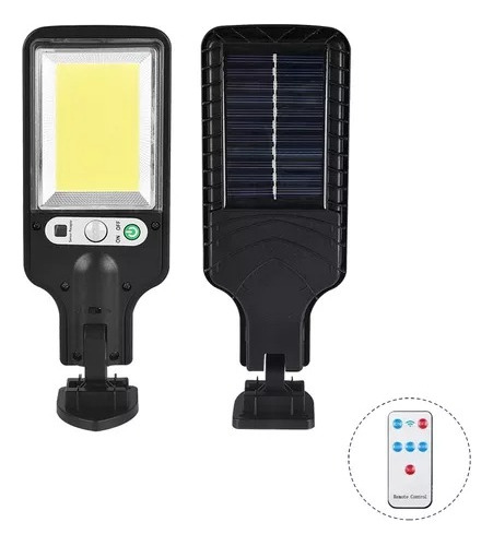 Reflector Led Cob Potenciado Panel Solar Sensor Movimiento 