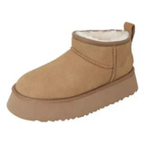 Botas Nieve Cortas Felpa Mujer Zapatos Plataforma Invierno