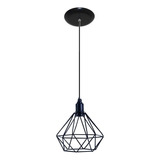 Lustre Luminaria Pendente Aramado Diamante - Fios 2 Metros