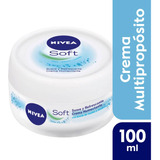 Crema  Softhidrat 100 Ml Nivea Cremas Para Rostro-cuerpo