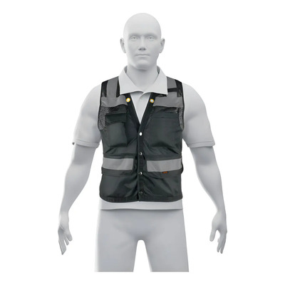 Chaleco Seguridad Reforzado Mediano Negro Truper Chs-800ne-m Negro M | Envío gratis