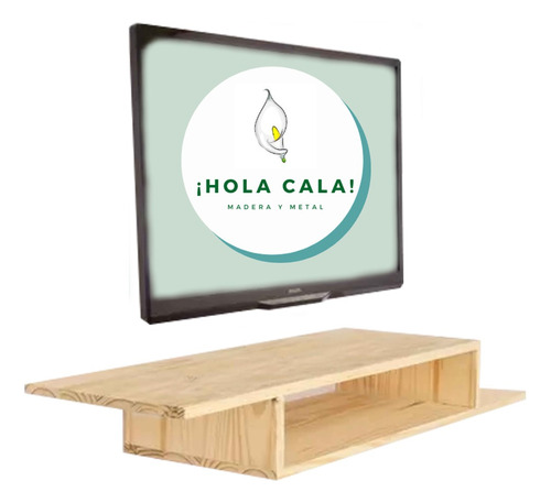 Estante Repisa Flotante Tv Rack Modular Colgante Living Pino