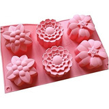 Moldes Flores Rosas Silicona Postres Chocolatería Jabones 