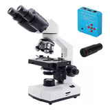 Microscópio Biológico Di-521b Com Câmera Hdmi 2k 48mp
