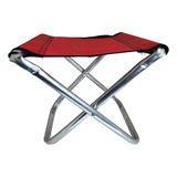 Piso Bajo Plegable Para Pesca Camping Sillón Aluminio Color Color Rojo