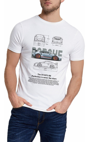 Plantilla Remera Porsche Vector Sublimar Sublimación Dtf