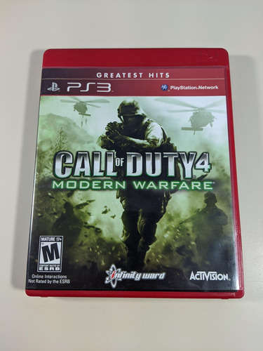 Jogo Call Of Duty 4 Modern Warfare Ps3 Mídia Física