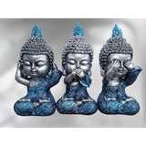Buda, Buditas Bebés Bebé, Tres Virtudes Sabios Figura Juego