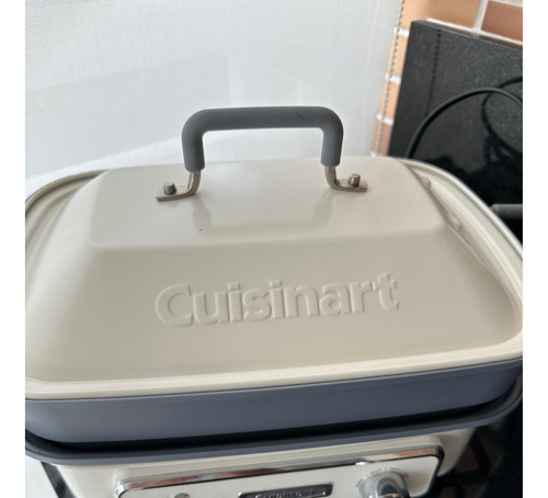 Grill Multifuncional Com Panela A Vapor Elétrica Cuisinart !