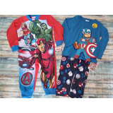 Set Mameluco Y Pijama P/niño Marvel Avengers Capitán America