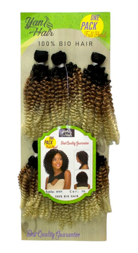 Cabelo Bio Orgânico Black Cacheado Natalia 6 Telas 25 Cm