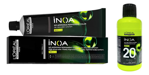 Kit Loreal Inoa Tinta Escolher A Cor + Ox 20vol 60ml