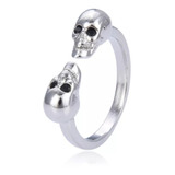 Anillo Calavera Hombre O Mujer Diseño Ajustable 