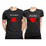 Playeras Dúo Pareja Para Novios Esposos Amigos 2 Piezas