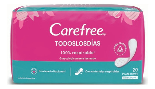 Carefree Los Dias X 20 Unidades