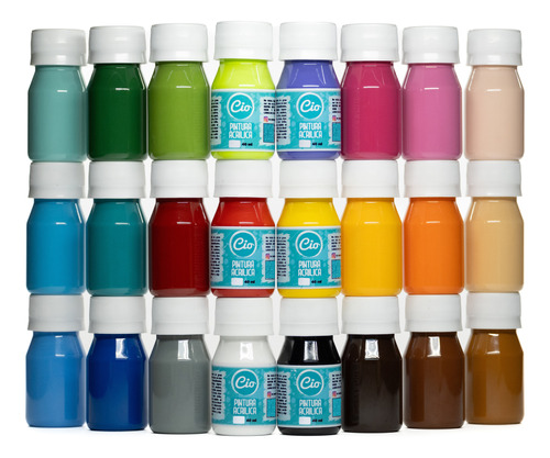 Pack Pinturas Acrílicas Cio 24 Colores 40ml