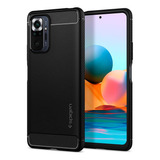 Funda Para Redmi Note 10 Pro - Negra Mate Spigen Rugged