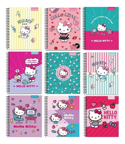 Pack 10 Cuaderno Universitario Hello Kitty Proarte 7mm