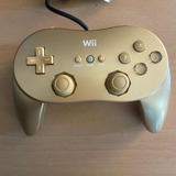 Wii Pro Controller Dorado Original