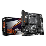 Placa Mãe Gigabyte B550m Aorus Elite Ax Wifi E Bluetooth Am4 Cor Preto