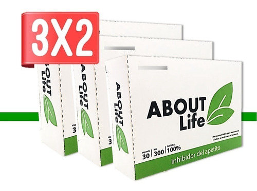 Oferta 3x2  Pastillas Para Adelgazar About Life Quema Grasas