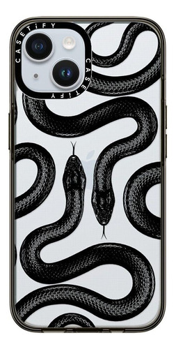 Funda Casetify Para iPhone 15 Transparente Serpientes