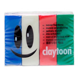 Set 4 Plastilina Van Aken Claytoon 454 G, Colores A Elección Color Holiday