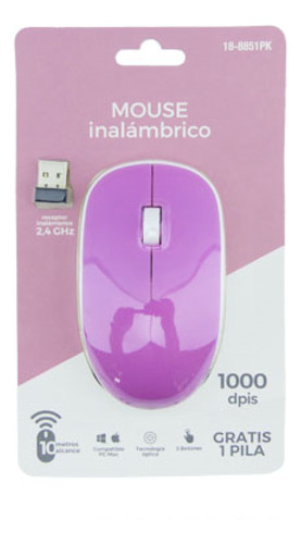 Mouse Inalambrico Modelo 8851bl 1000 Dpi Y 10 Mts De Alcance