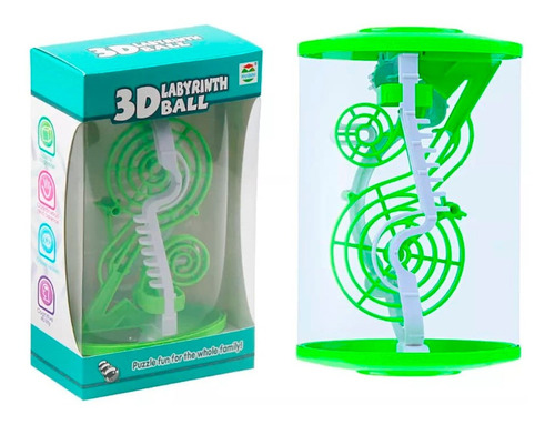 Laberinto Balin 3d Cilindro Espiral Jugar Puzzle Niños