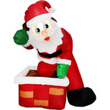 Inflável De Natal Boneco Papai Noel Decoração Impermeável