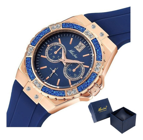 Missfox 2593 Elegantes Relojes De Lujo Con Diamantes .