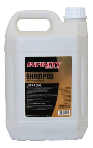Shampoo 5 Litros  Profissional Barbearia Infinity - Sem Sal