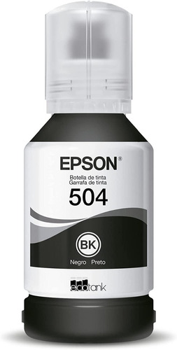 Tinta Epson T504 Preto P/ L6161 L4150 L4160 L6191 L6171 