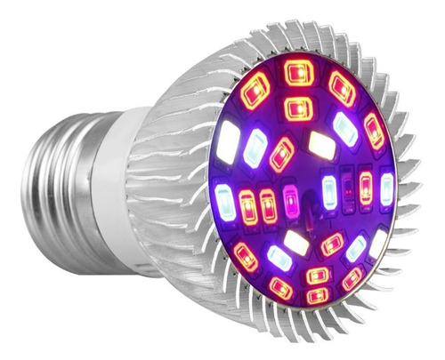 Lâmpada Led Grow 28w Cultivo Indoor / Estufa E27