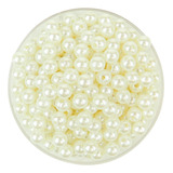 Perlas Plasticas 6mm Cuentas Coser Denario Deco 1000u X100gr