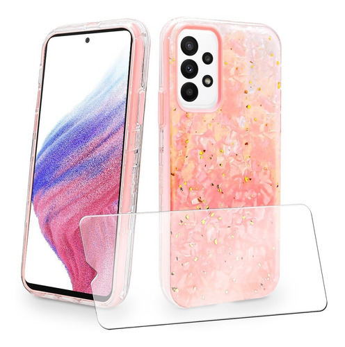 Funda Samsung Mujer Tres En Uno Rigida Diseño + Mica Cristal