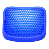 Cojín Silicona Asiento Gel Confortable Lavable Portátil Azul