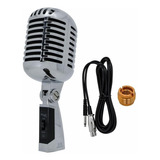 Microfono Dinamico Vintage Con Cable Stagg Sdmp40cr