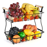 Cesta De Frutas De 2 Niveles Para Fruta Y Verduras