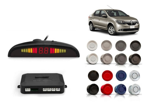 Sensor De Estacionamiento P/ Renault Logan Con Display 