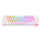 Teclado Mecânico Gamer Redragon Draconic Pro Rgb Rosa +