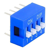 3 Pzas Dip Switch 4 Posiciones Protoboard